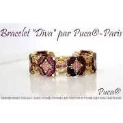 6x11mm Delos® by Puca® - Crystal Mat x10g