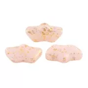 6x11mm Delos® by Puca® - Light Rose Opal Gold Splash x10g