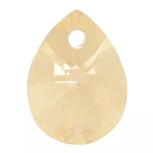 PureCrystal Mini Pear 6128 10mm Crystal Golden Shadow x1