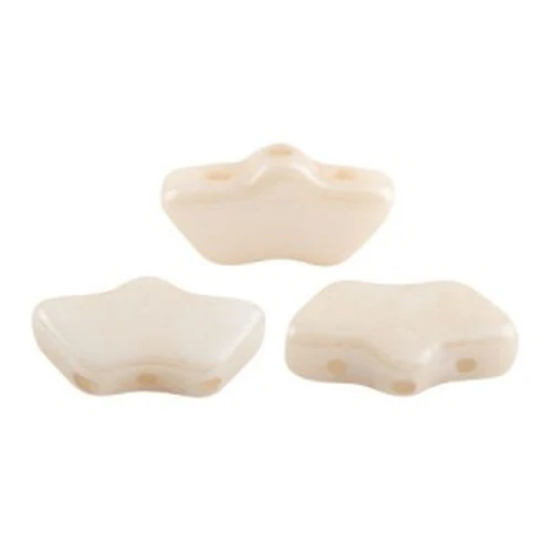 6x11mm Delos® by Puca® - Opaque Beige Ceramic Look x10g
