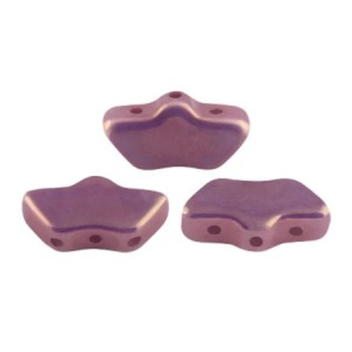 6x11mm Delos® by Puca® - Opaque Mix Amethyst Gold Ceramic Look x10g