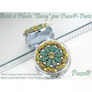 6x11mm Delos® by Puca® - Opaque Green Tweedy x10g