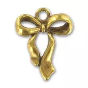 Knot charm 22mm Old gold tone x1