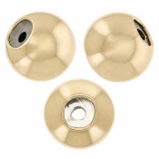 3 mm stopper beads with a 0.6 mm hole - Gold filled (gold-plated) x50
