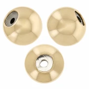 3 mm stopper beads with a 0.6 mm hole - Gold filled (gold-plated) x50