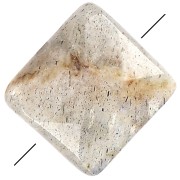 12mm Gemstone Square faceted bead - Labradorite x1|raw }}