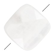 10mm Gemstone Square faceted bead - Moonstone x1|raw }}