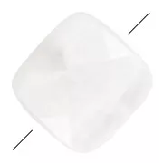 10mm Gemstone Square faceted bead - Moonstone x1