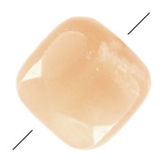 12mm Gemstone Square faceted bead - Mix Pink Moonstone x1|raw }}