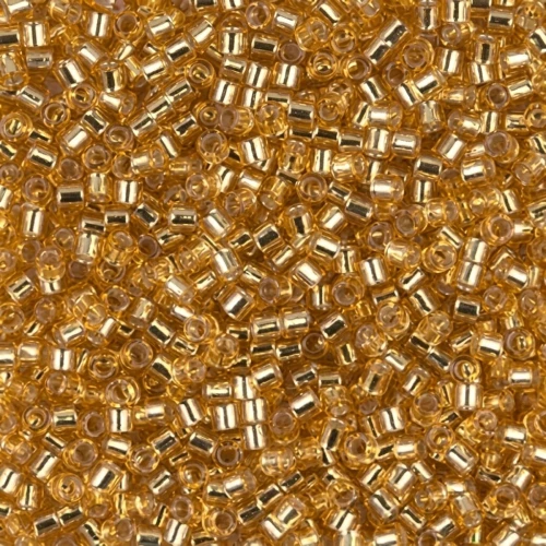 Miyuki Delica 11/0 DB0042 - Gold Silver Lined