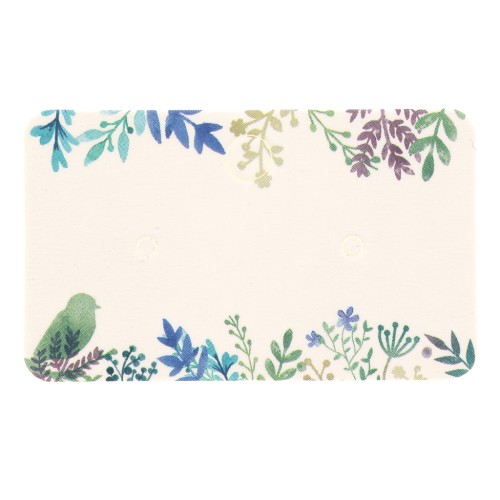 Set of 50 jewellery holders 3x5cm for earrings - Multicolored x1