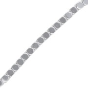 3 mm Hemateite-Look Polygonal Faceted Mini Beads - Labrador x 39 cm