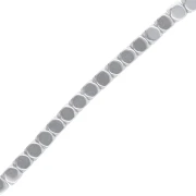 3 mm Hemateite-Look Polygonal Faceted Mini Beads - Labrador x 39 cm