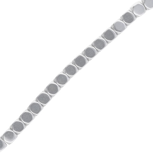 3 mm Hemateite-Look Polygonal Faceted Mini Beads - Labrador x 39 cm