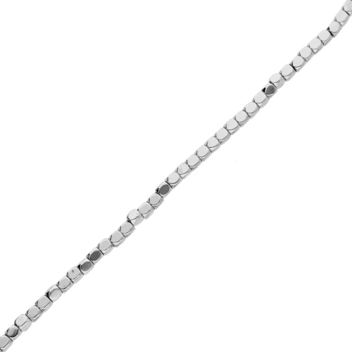 3 mm Hemateite-Look Polygonal Faceted Mini Beads - Labrador x 39 cm