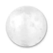 Polaris round bead polsweet 10mm Crystal  x1