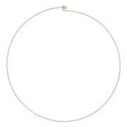 14 cm rigid choker with ball clasp - 304 stainless steel x1