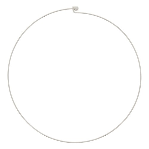 14 cm rigid choker with ball clasp - 304 stainless steel x1