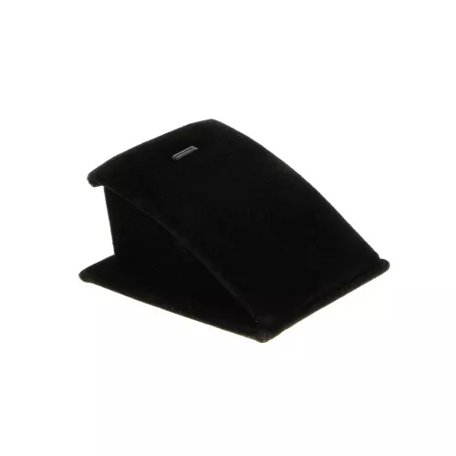 7x6cm Small display for necklace - imitation velvet - Black x1