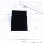 7x6cm Small display for necklace - imitation velvet - Black x1