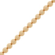 5mm Preciosa Pearls - Round Maxima - Pearl effect Gold x25