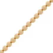 5mm Preciosa Pearls - Round Maxima - Pearl effect Gold x25