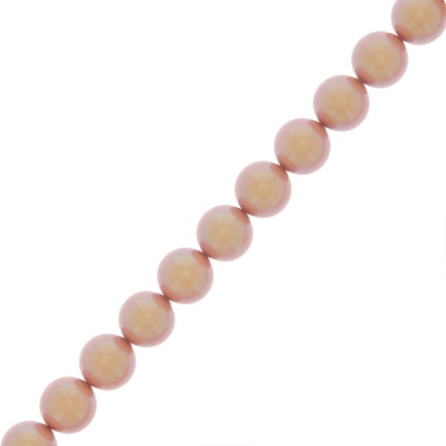 5mm Preciosa Pearls - Round Maxima - Pearlescent Pink x25