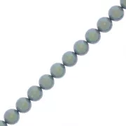 5mm Preciosa Pearls - Round Maxima - Pearlescent Blue x25