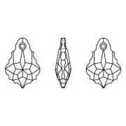 PureCrystal Barroque Drop 22x15mm Crystal AB x1