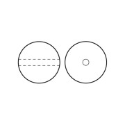 5mm Preciosa Pearls - Round Maxima - Pearl Effect Dark Grey x25