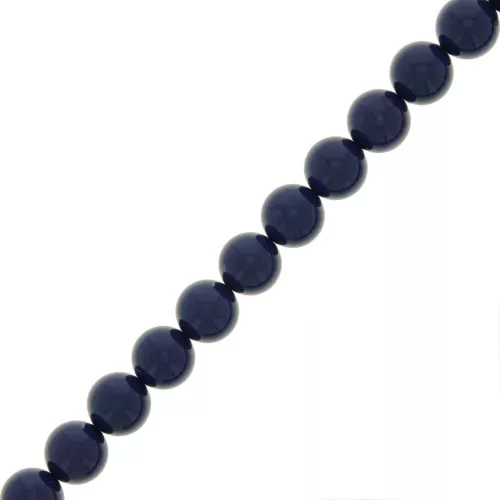 5mm Preciosa Pearls - Round Maxima - Navy Blue x25