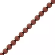 5mm Preciosa Pearls - Round Maxima - Pearl Effect Dark copper x25