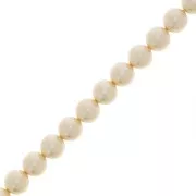 5mm Preciosa Pearls - Round Maxima - Pearl Effect Cream x25