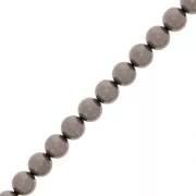 6mm Preciosa Pearls - Round Maxima - Pearl Effect Dark Grey x20