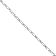 Chain Jaseron links 4.8mm - Rhodium x1m|raw }}