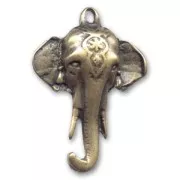 Elephant charm 47mm Bronze tone x1