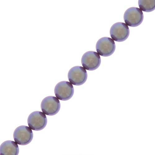 6mm Preciosa Pearls - Round Maxima - Pearlescent Violet x20