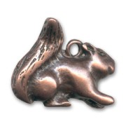 Squirrel charm 22x28 mm Old copper tone x1|raw }}