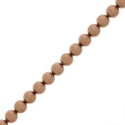 6mm Preciosa Pearls - Round Maxima - Pearl Effect Bronze x20|raw }}