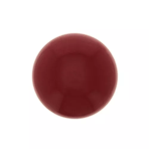 8mm Round glass cabochon - Coral imitation - Red x1