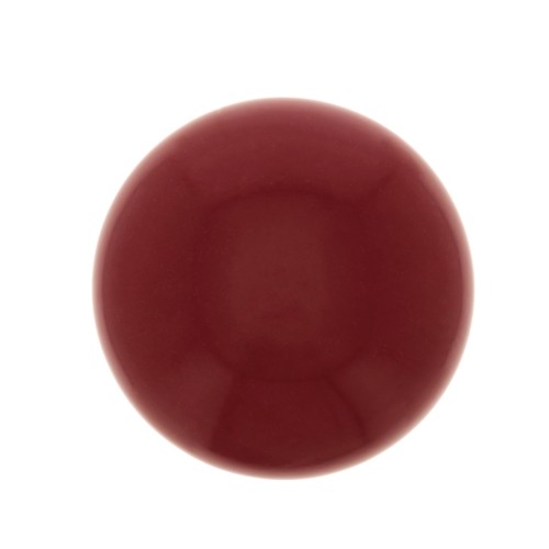 10mm Round glass cabochon - Coral imitation - Red x1