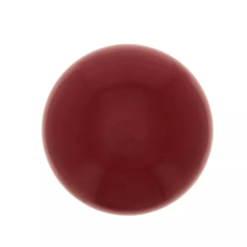 12mm Round glass cabochon - Coral imitation - Red x1