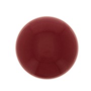 14mm Round glass cabochon - Coral imitation - Red x1|raw }}