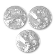 Crumbled star-spangled sequins 15mm Rhodium tone x5|raw }}