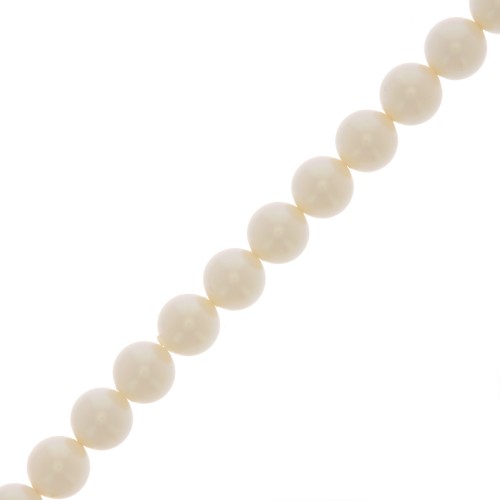 8mm Preciosa Pearls - Round Maxima - Pearlescent White x10