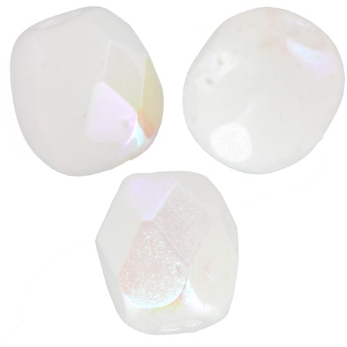 Facets 4 mm Chalk White AB x50