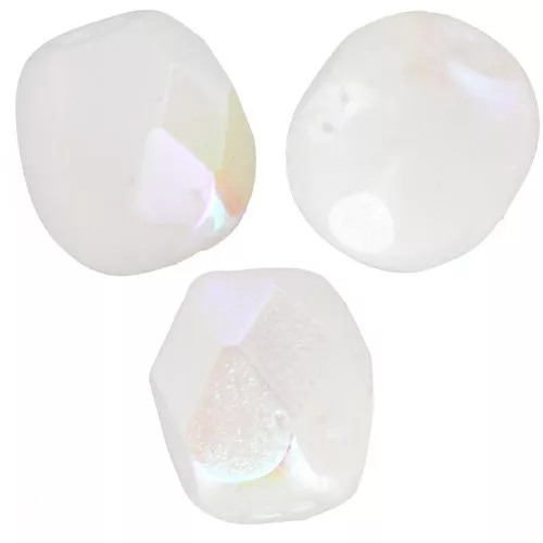 Facets 4 mm Chalk White AB x50