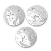 Crumbled star-spangled sequins 10mm Silver tone x5|raw }}