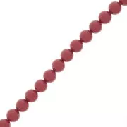 8mm Preciosa Pearls - Round Maxima - Cranberry x10