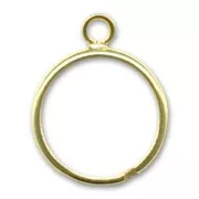 Ring with 1 loop fine Gold plated x1